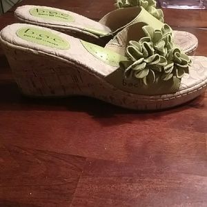 BOC Born leather and cork sandals.